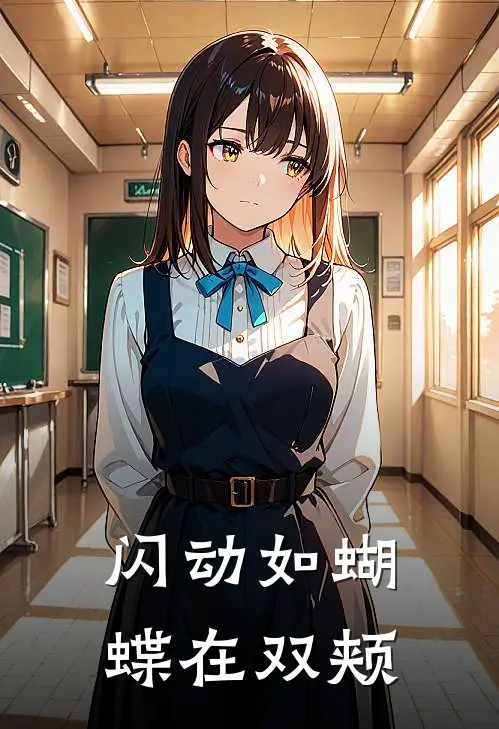 闪动如蝴蝶在双颊