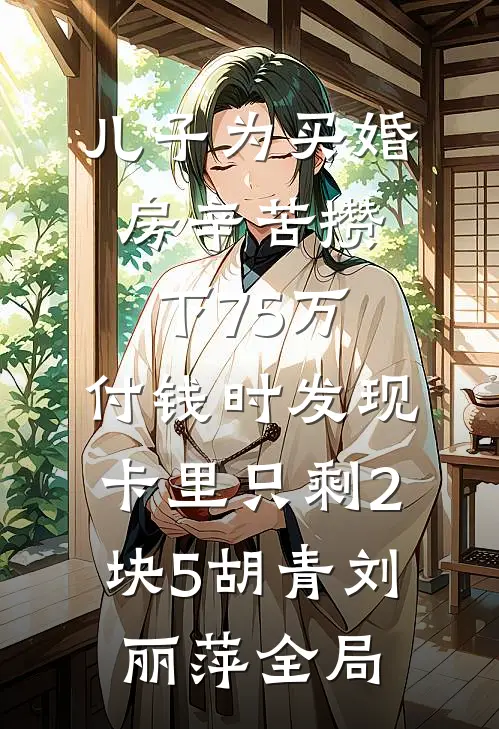 儿子为买婚房辛苦攒下75万，付钱时发现卡里只剩2块5胡青刘丽萍全局