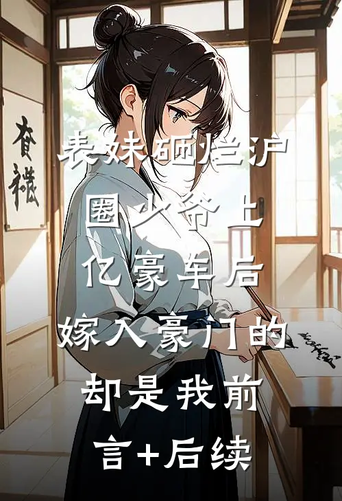 表妹砸烂沪圈少爷上亿豪车后，嫁入豪门的却是我前言+后续